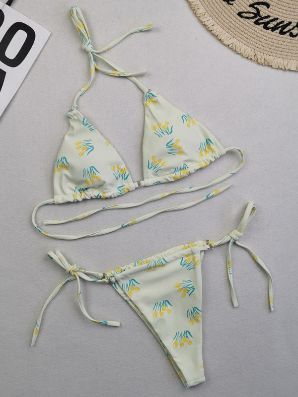 Metal Ring Strap Bikini Set – Two-Piece, Sexy Fit, Multiple Patterns