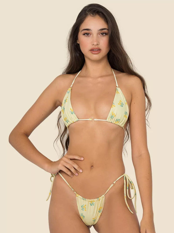Metal Ring Strap Bikini Set – Two-Piece, Sexy Fit, Multiple Patterns