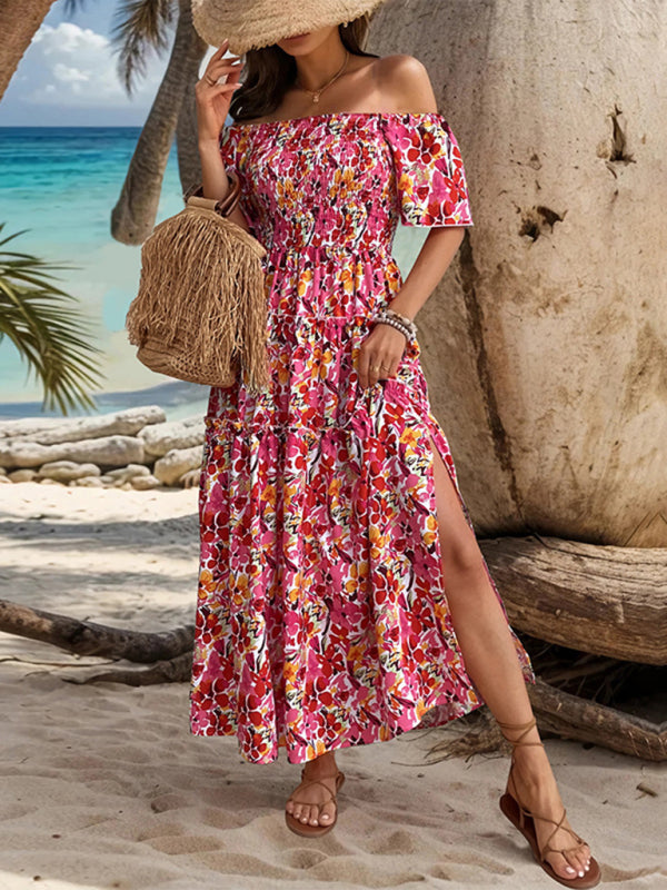 Floral One-Shoulder Resort Dress – Romantic Spring-Summer Style