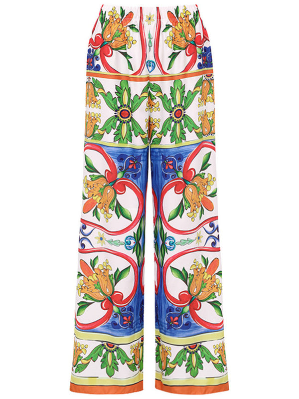 Ruffled Floral Print Swimsuit – High Elasticity & Resort Style