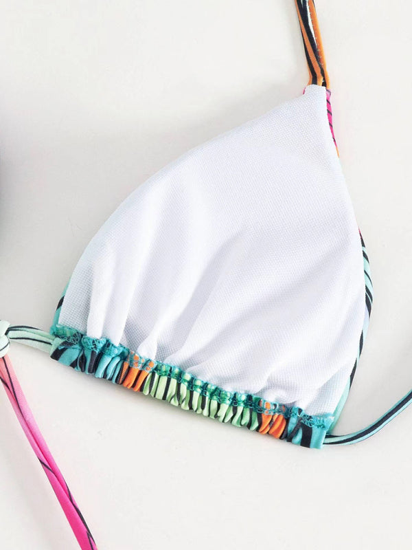 Gradient Hollow Fringed One-Piece Swimsuit – High Stretch & Flattering Fit