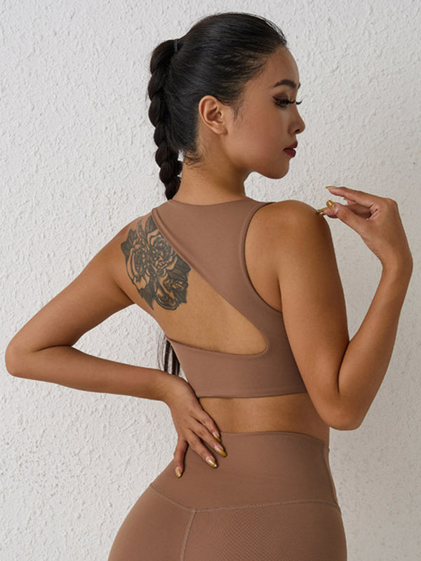 Backless Shockproof Sports Bra for Yoga & Running