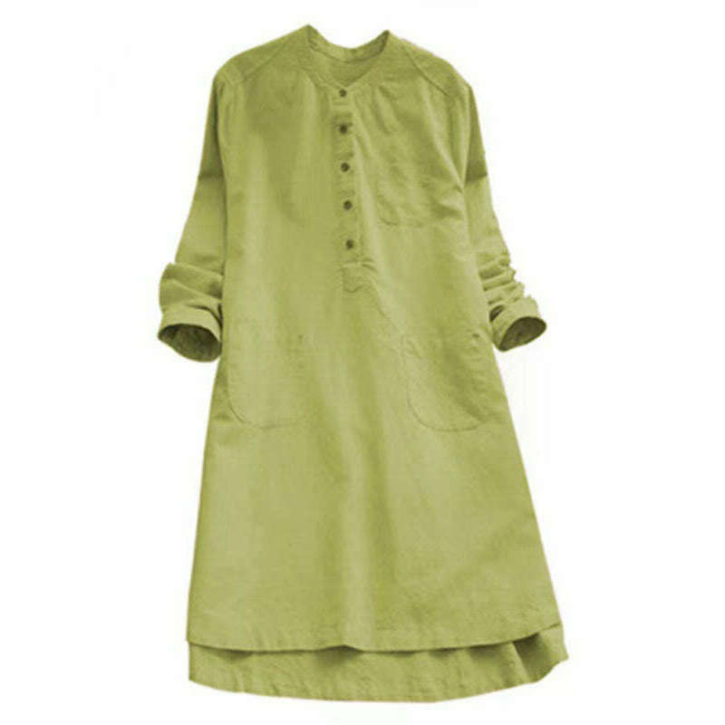 solid-henley-collar-long-sleeve-midi-shirt-dress-–-cotton-linen-blendsmiling-maria---everything-for-women-34653367