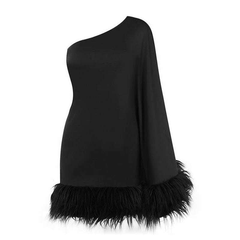 one-shoulder-furry-hem-cape-dresssmiling-maria---everything-for-women-34674214