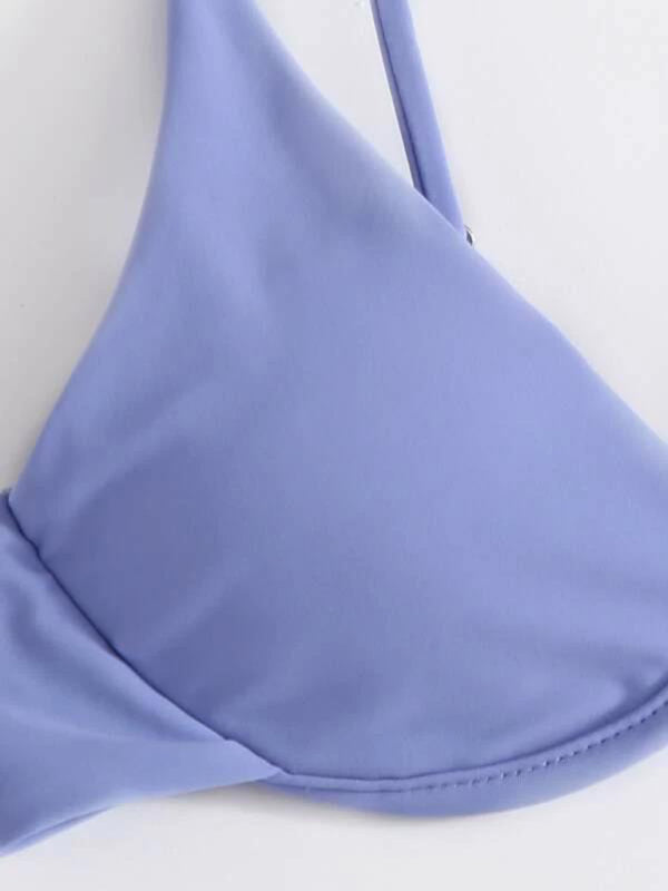 Solid Color Underwire Bikini – Supportive Fit & Sexy Design, Spring-Summer Ready