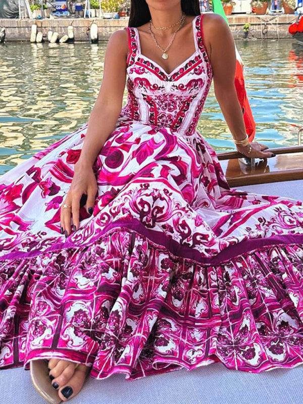 Floral Sleeveless Swing Dress – Romantic Fit & Flowy Hem for Summer