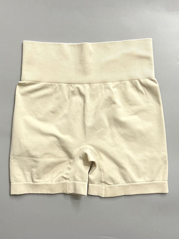 Multi-Color Yoga Shorts & Top Set – Seamless Activewear