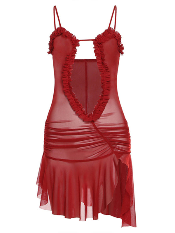 Halter Neck Backless Printed Bodycon Dress