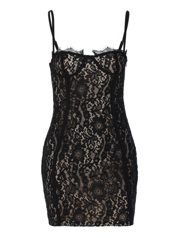 Slim Fit Suspender Bodycon Dress – Sexy Party Style