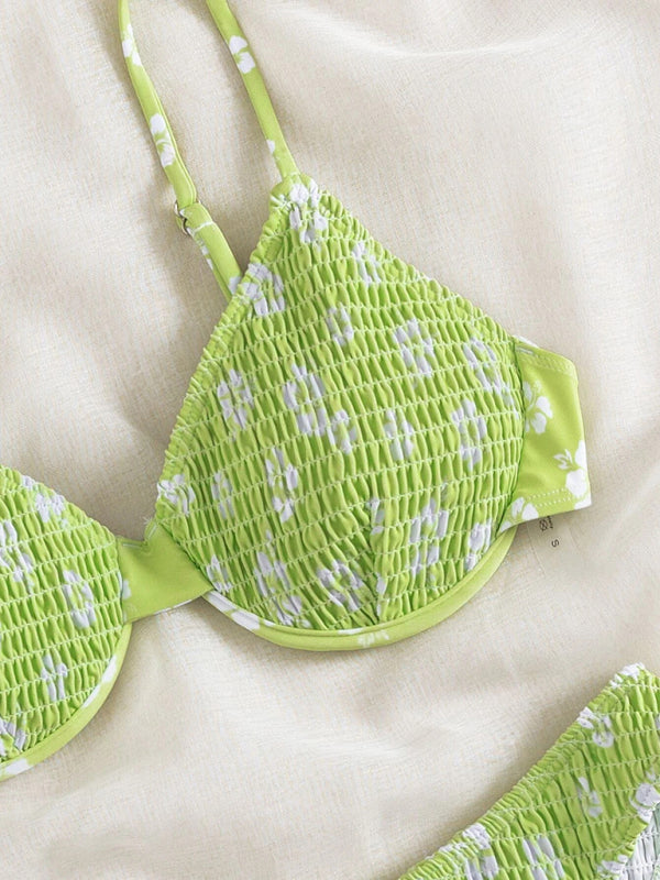 Floral Push-Up Bikini with Underwire – Sexy Fit & Supportive Cups
