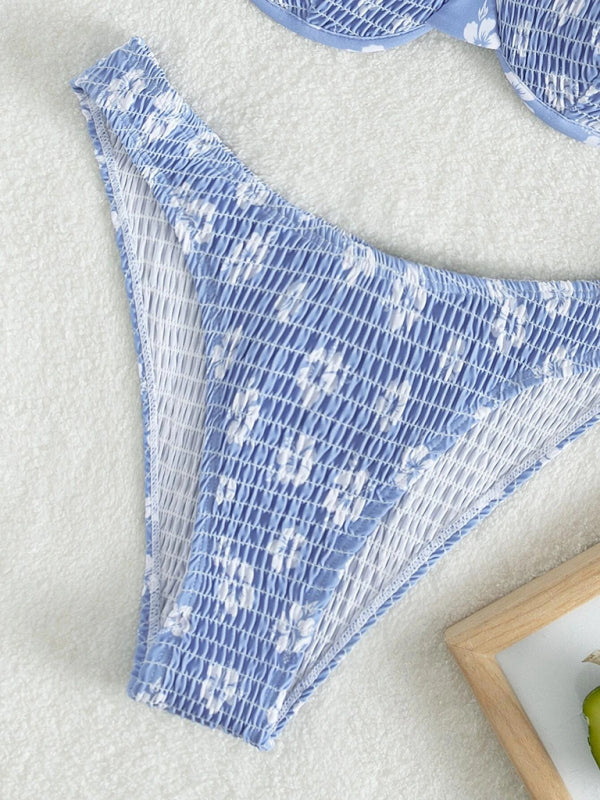 Floral Push-Up Bikini with Underwire – Sexy Fit & Supportive Cups