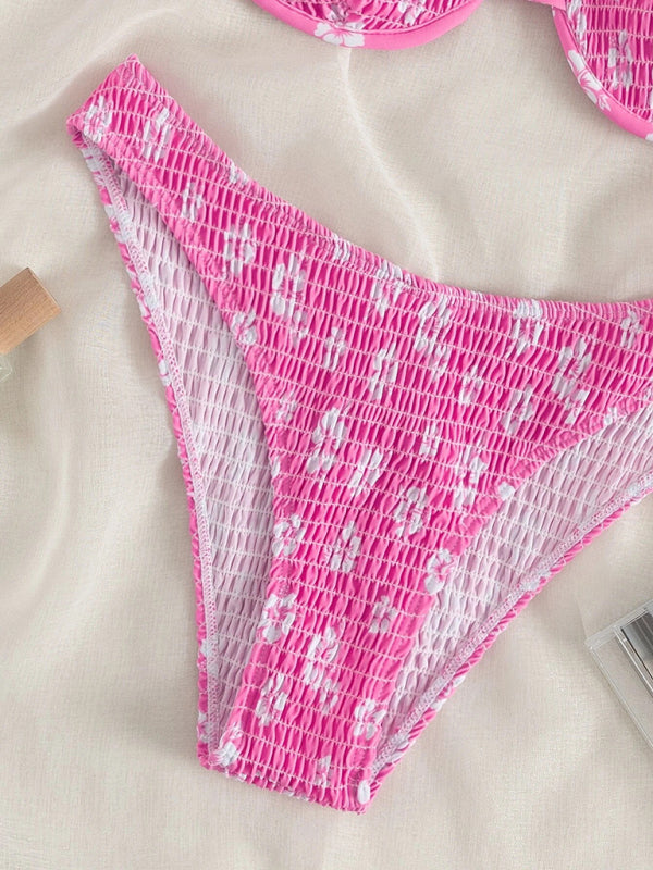 Floral Push-Up Bikini with Underwire – Sexy Fit & Supportive Cups