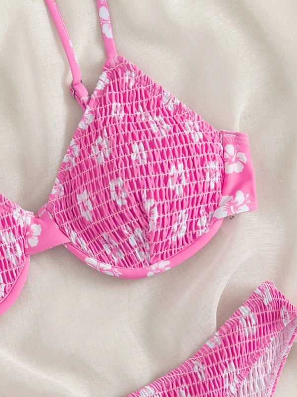 Floral Push-Up Bikini with Underwire – Sexy Fit & Supportive Cups
