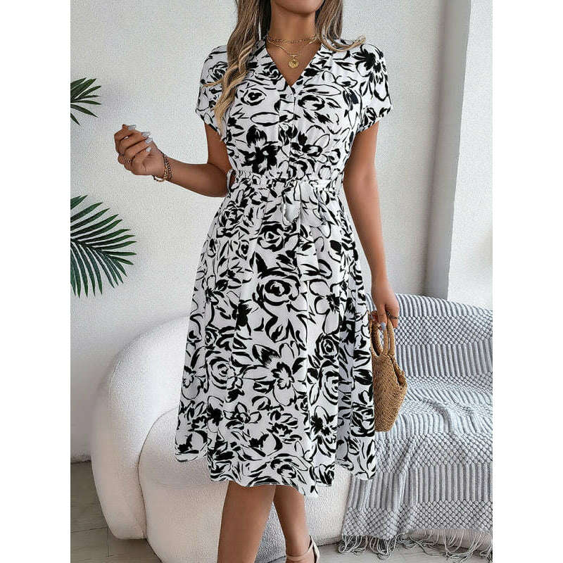 floral-v-neck-button-down-batwing-sleeve-dress-–-lightweight-woven-midismiling-maria---everything-for-women-34657441