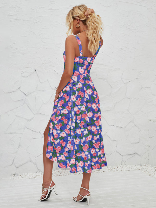 Floral Pastoral Maxi Dress – Lightweight Summer Sundress for Women