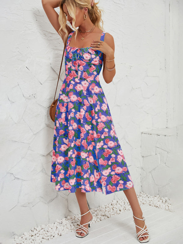 Floral Pastoral Maxi Dress – Lightweight Summer Sundress for Women