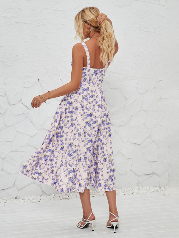 Floral Pastoral Maxi Dress – Lightweight Summer Sundress for Women