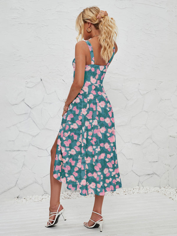 Floral Pastoral Maxi Dress – Lightweight Summer Sundress for Women