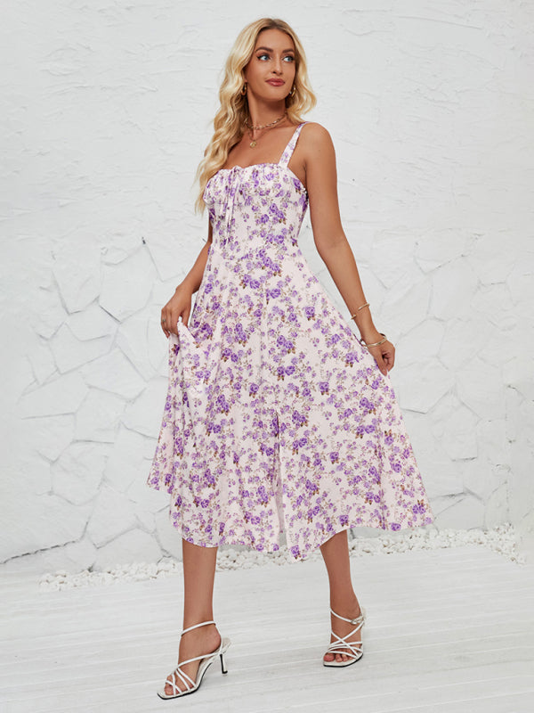 Floral Pastoral Maxi Dress – Lightweight Summer Sundress for Women