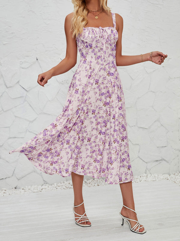 Floral Pastoral Maxi Dress – Lightweight Summer Sundress for Women