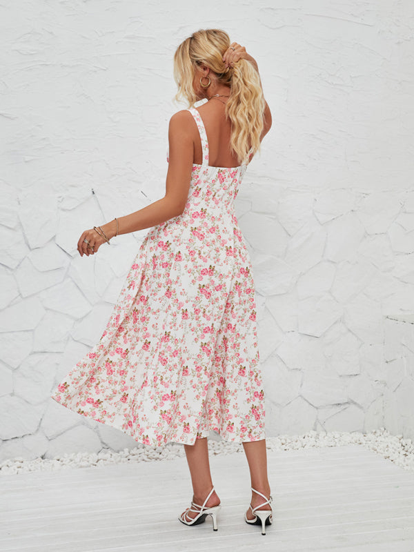Floral Pastoral Maxi Dress – Lightweight Summer Sundress for Women