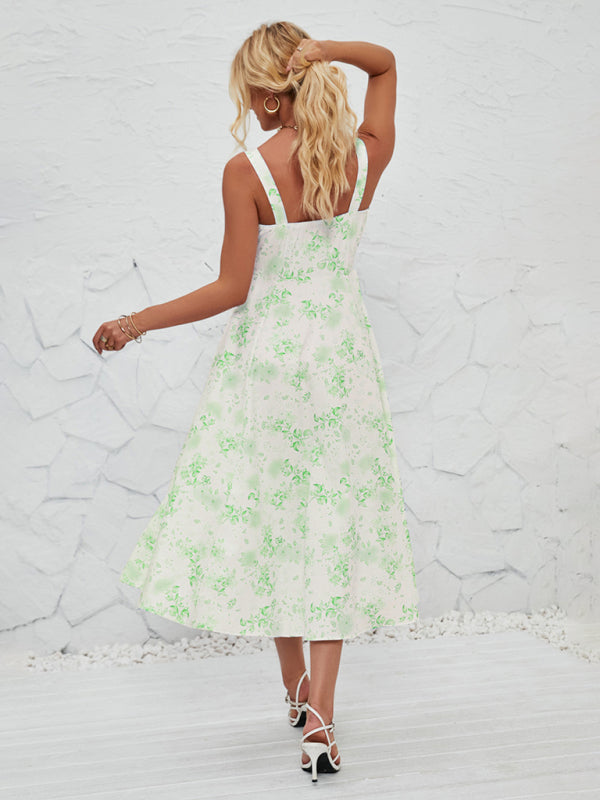 Floral Pastoral Maxi Dress – Lightweight Summer Sundress for Women