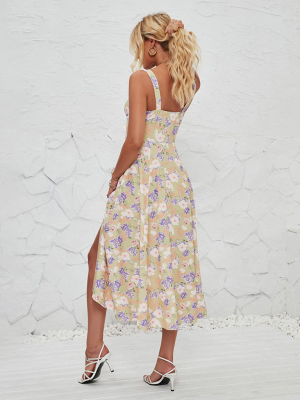 Floral Pastoral Maxi Dress – Lightweight Summer Sundress for Women