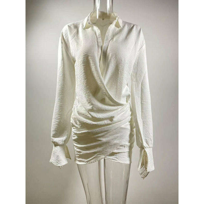 white-deep-v-long-sleeve-mini-dresssmiling-maria---everything-for-women-34677866