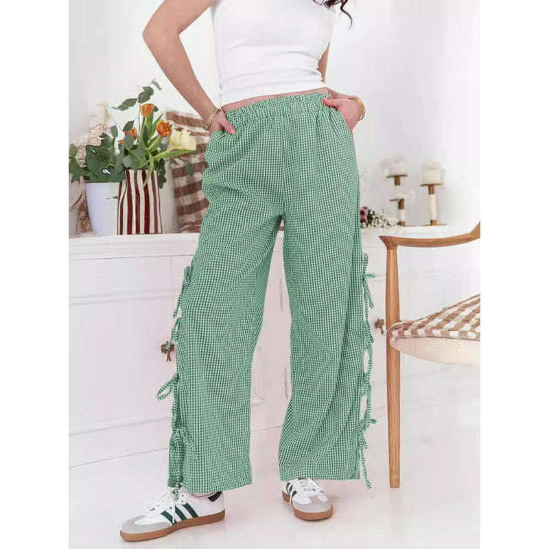 womens-plaid-strappy-casual-trouserssmiling-maria---everything-for-women-34692287