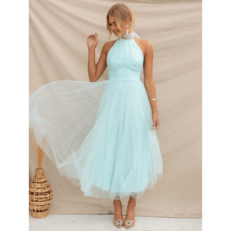 halter-neck-mesh-turtleneck-dresssmiling-maria---everything-for-women-34682125