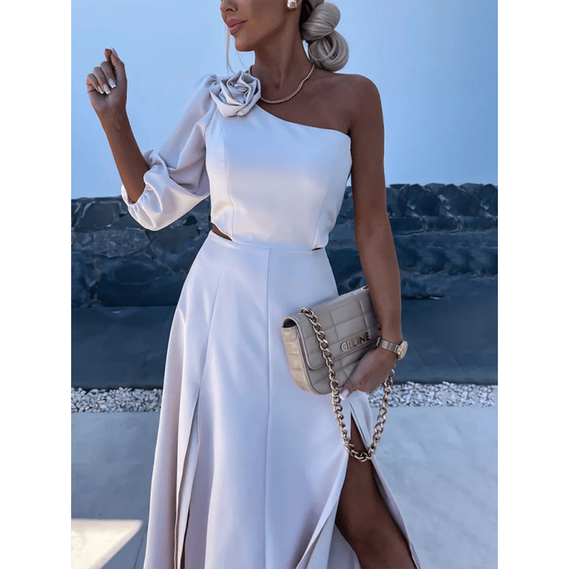 one-shoulder-slit-layered-party-dresssmiling-maria---everything-for-women-34676304