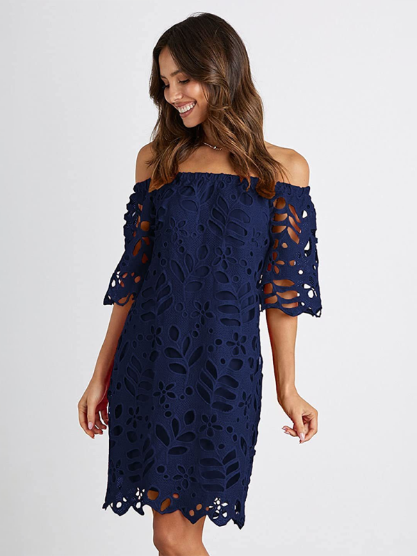 One-shoulder Cutout Midi Dress - Structured Woven Design For Spring & Summer