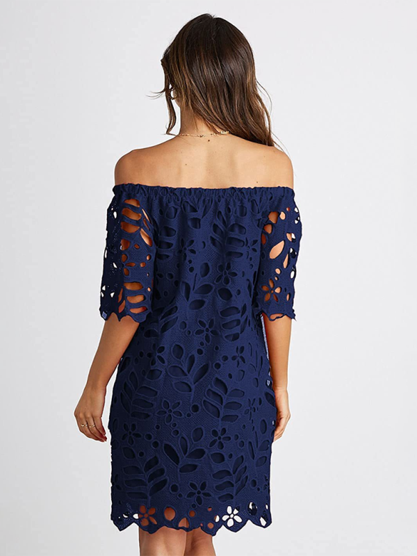 One-shoulder Cutout Midi Dress - Structured Woven Design For Spring & Summer