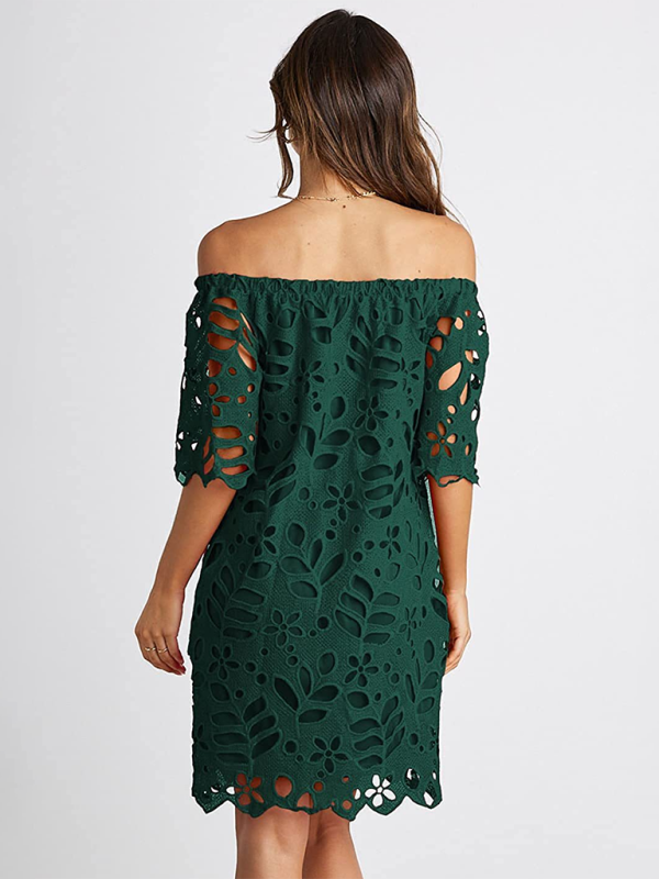 One-shoulder Cutout Midi Dress - Structured Woven Design For Spring & Summer