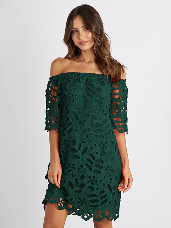 One-shoulder Cutout Midi Dress - Structured Woven Design For Spring & Summer