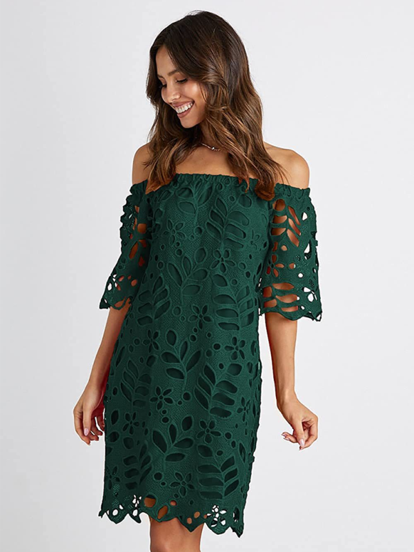 One-shoulder Cutout Midi Dress - Structured Woven Design For Spring & Summer