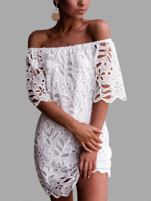 One-shoulder Cutout Midi Dress - Structured Woven Design For Spring & Summer