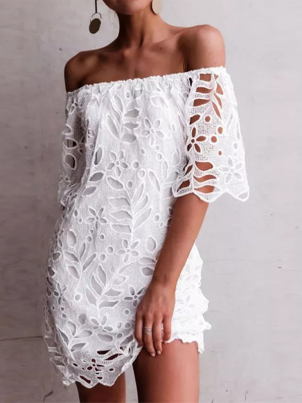 One-shoulder Cutout Midi Dress - Structured Woven Design For Spring & Summer
