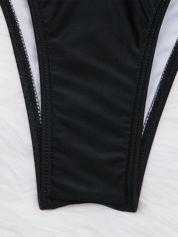 Solid Color Triangle Bikini – Sexy Tube Top with Drawstring Straps