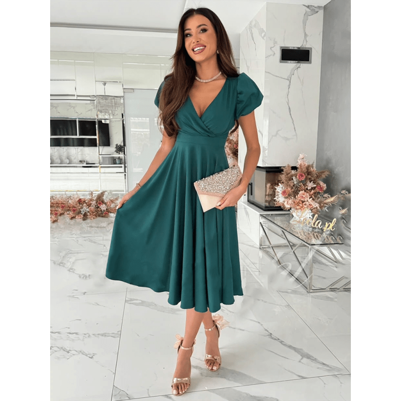 v-neck-puff-sleeve-swing-midi-dress-–-elegant-fit-flare-design-for-daily-wearsmiling-maria---everything-for-women-34646232