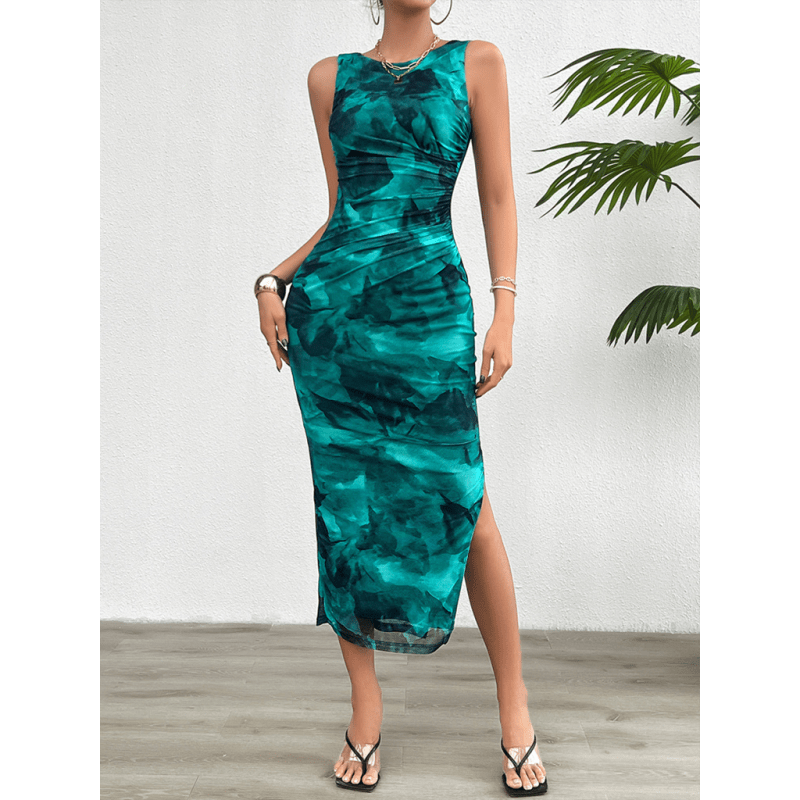 slim-fit-sleeveless-mesh-dress-–-printed-knit-sexy-spring-summer-stylesmiling-maria---everything-for-women-34653534