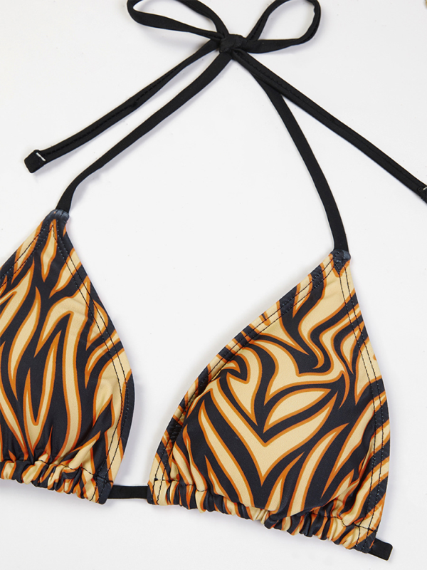 Lace-Up Bikini Set with Matching Skirt – 3-Piece Swimsuit for Women