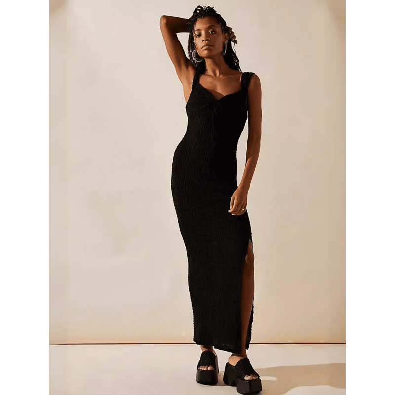 solid-color-slit-waist-midi-dress-–-sexy-spring-summer-looksmiling-maria---everything-for-women-34646050