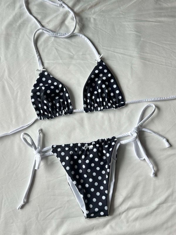Triangle Drawstring Bikini Set – Adjustable Sexy Style with Soft Padding