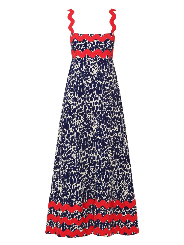 Romantic A-Line Floral Sling Dress – Lightweight Fit for Beach & Vacation
