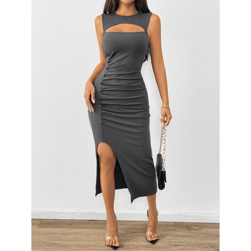 grey-cutout-knit-bodycon-midi-dress-with-side-slit-–-sleek-sleeveless-fitsmiling-maria---everything-for-women-34655638