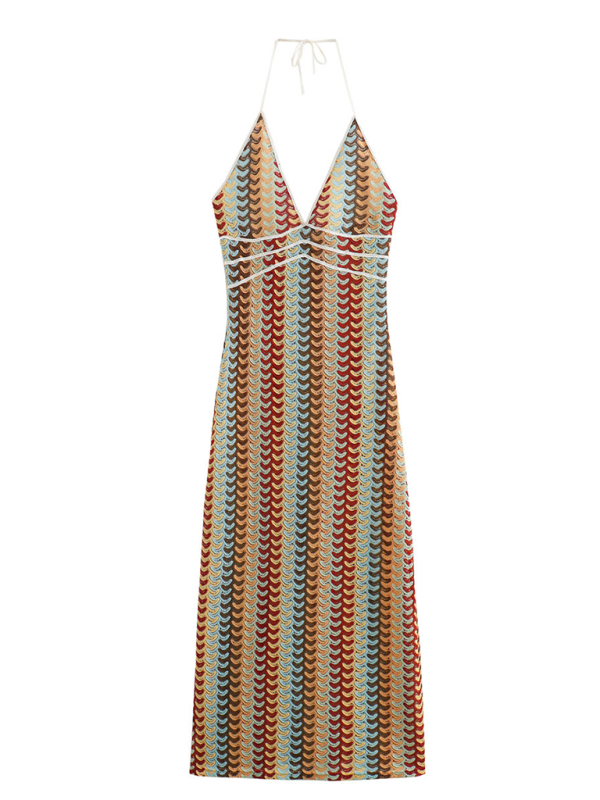 Crochet Flower Suspender Maxi Dress – Vacation-Ready Knit Style