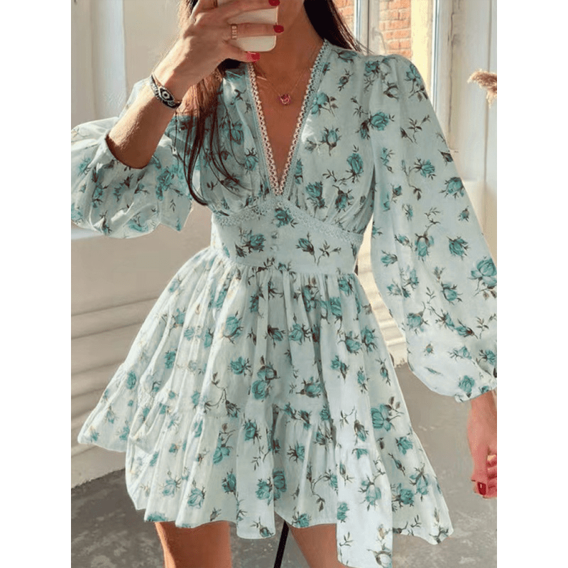 printed-v-neck-lace-mini-dress-–-sexy-spring-summer-style-in-white-purple-greensmiling-maria---everything-for-women-34653334