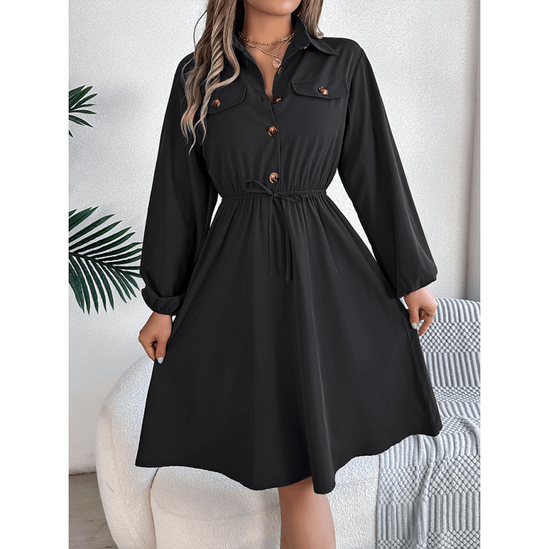 tie-waist-long-sleeve-shirt-dresssmiling-maria---everything-for-women-34669805