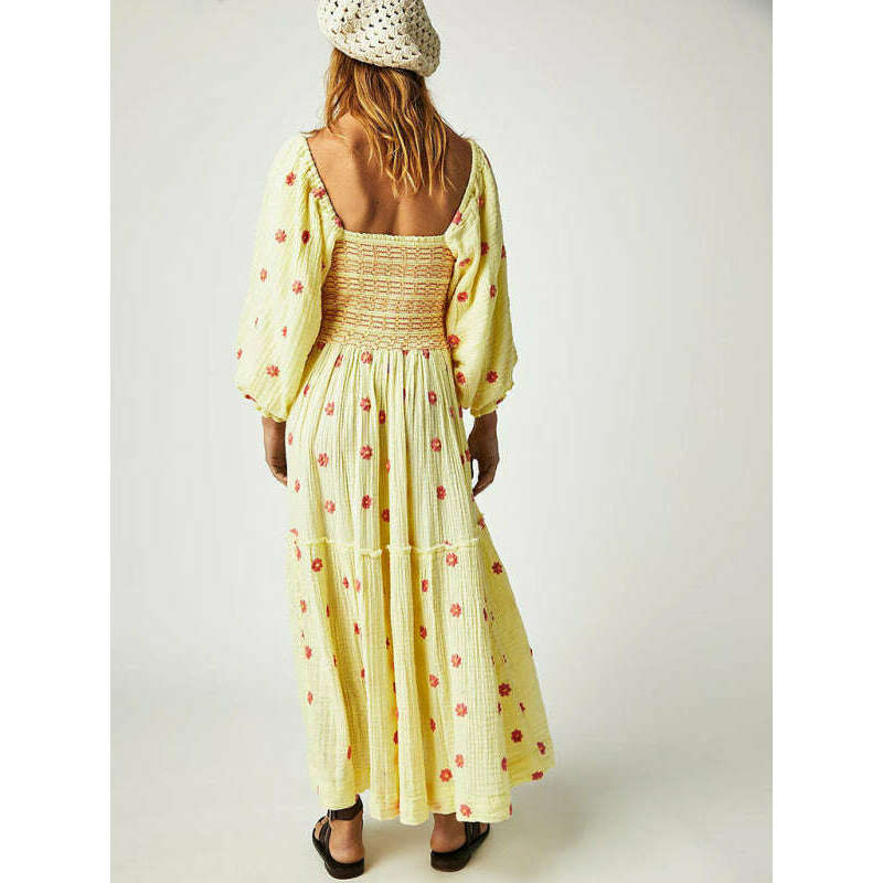 embroidered-sunflower-midi-dress-–-light-yellow-square-neck-casual-fitsmiling-maria---everything-for-women-34647180